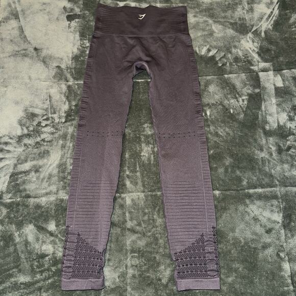 Gymshark Vital Seamless Legging Purple Compression Women's Small Gym Activewear - Picture 4 of 6